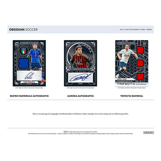 SOCCER 2021-22 Panini Obsidian Hobby Box